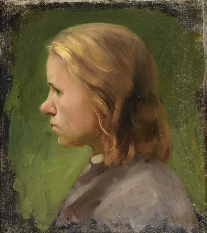Testa di ragazza. Studio - Art Museum of Estonia's painting collection, Tallinn